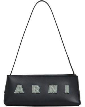 Marni Borsa A Spalla Museo Baguette - Black