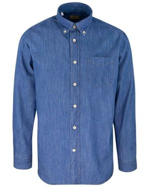 Alea Camicia Denim Blu Stone Washed - Blue