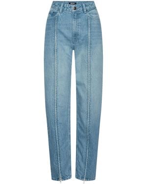 ROTATE BIRGER CHRISTENSEN High-Waist Straight-Leg Jeans - Blue