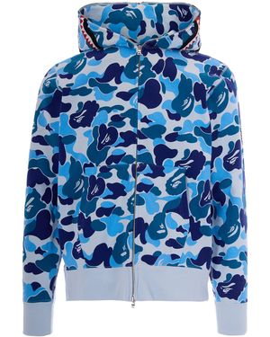 A Bathing Ape Hoodie Shark Full-Zip - Blue