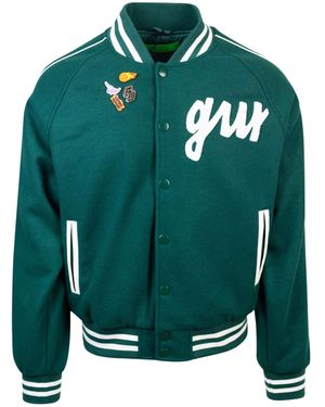 GARMENT WORKSHOP Giubbino Varsity Logo Verde - Green