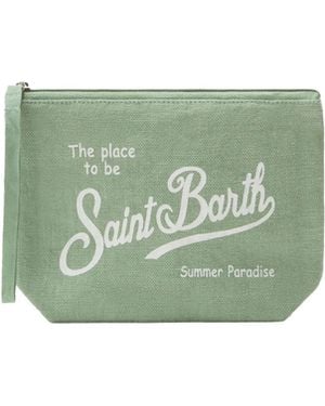 MC2 Saint Barth Pochette Aline Lino Sage - Green