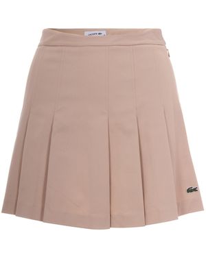 Lacoste Gonna Pieghe Lionne - Natural