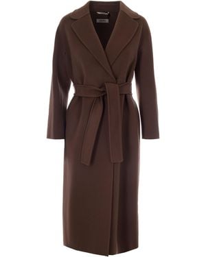Max Mara Cappotto Esturia Fango - Brown