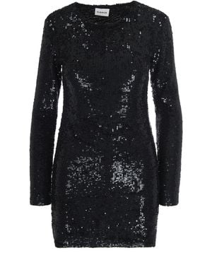 P.A.R.O.S.H. Mini Abito Con Paillettes Nero - Black