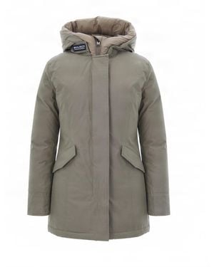Woolrich Artic Parka Ramar Cloth Cornstalk Two Tone - Gray