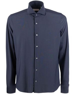 Ghirardelli Classic Stretch Shirt - Blue
