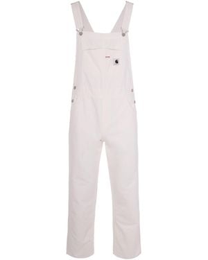 Carhartt Tuta W' Bib Overall Straight Wax Rinsed - White
