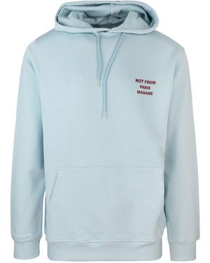 Drole de Monsieur Felpa Slogan Azzurra - Blu