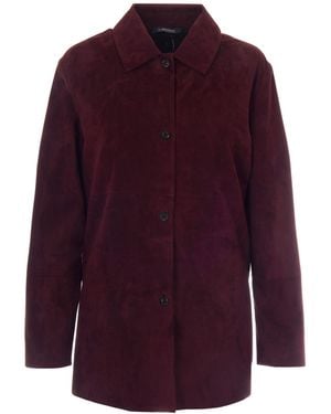 Max Mara Camicia Gocce Rosso Scuro - Purple