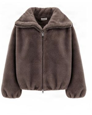 P.A.R.O.S.H. Giubbino Zip Stone - Brown