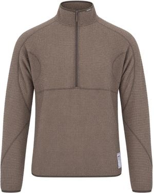 Satisfy Felpa Fuzzfleece Ad Half-Zip Falcon - Brown