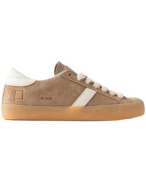 Date Trainers Hill Low Suede Camel - Brown