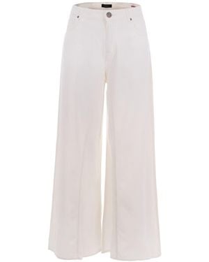Pinko Winona Wide Leg Jeans - White