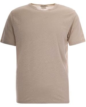 MC2 Saint Barth Solid T-Shirt - Natural