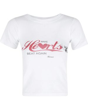 Fiorucci T-Shirt Make Hearts Beat Again - White