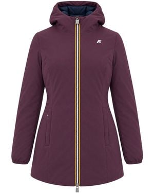 K-Way Giubbino Denise St Warm Double Mauve Wine Depth - Purple
