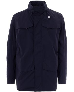 K-Way Giubbino Manuel Stretch Nylon Depth - Blue