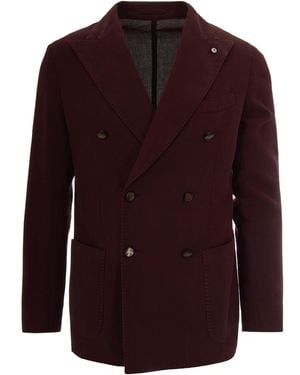 L.B.M. 1911 Giacca Doppiopetto Bordeaux - Purple