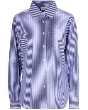 P.A.R.O.S.H. Rhinestone Stripe Shirt - Blue