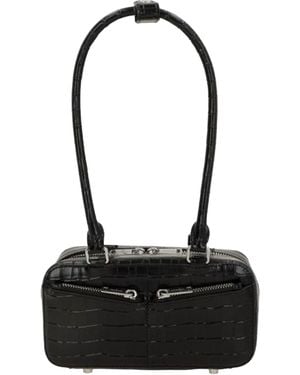 Self-Portrait Borsa Effetto Coccodrillo Nero