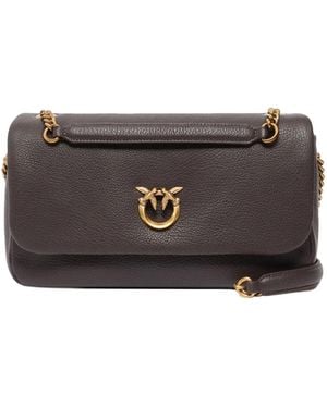Pinko Borsa Love Click Soft Horizontal Marrone Marasca - Grey