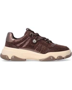 Pinko Trainers Athena 01 Suede Moro - Brown