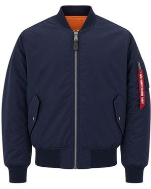 Alpha Industries Bomber Imbottito Rep - Blue