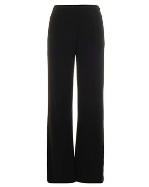 Patrizia Pepe Pantalone A Palazzo Con Cintura Nero - Black