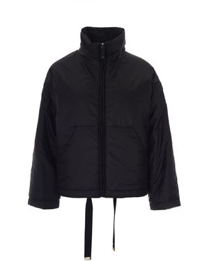 Max Mara Solid Mock Collar Jacket - Blue