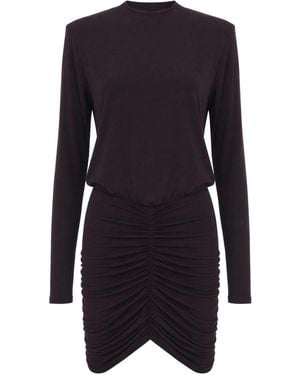 ANDAMANE Abito Arricciato Rouge Noir - Blue