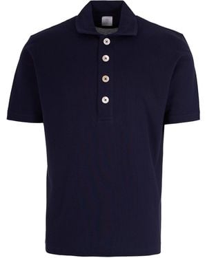 Eleventy Half Sleeve Polo - Blue