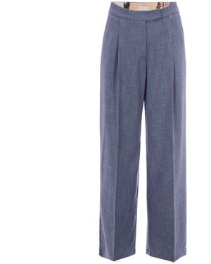 Liu Jo Pantalone Melange Denim - Blue
