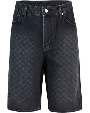 Daily Paper Bermuda Laser Monogram Denim - Blue