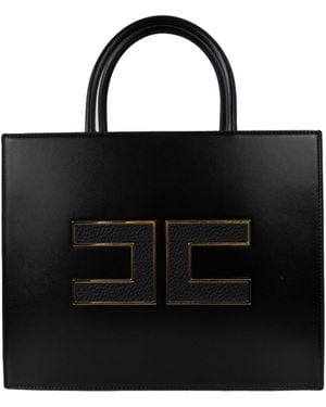 トートバッグ ELISABETTA FRANCHI Woman Tote bags Black BS83A 110 Elisabetta Franchi Tote bags for Women | Online Sale up to