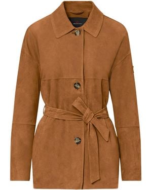 Peuterey Giacca Machuca Suede Chipmunk - Brown