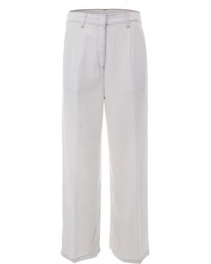 Patrizia Pepe Wide Leg Tencel Jeans With Super Bleach Finish - White