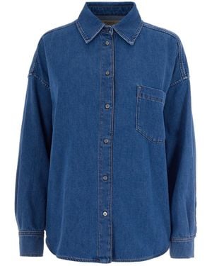 Weekend by Maxmara Oversized Shirt Medium - Blue