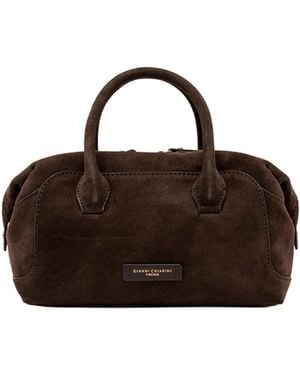 Gianni Chiarini Borsa Gemma Suede Moka - Brown