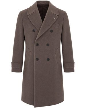 L.B.M. 1911 Cappotto Doppiopetto Marrone