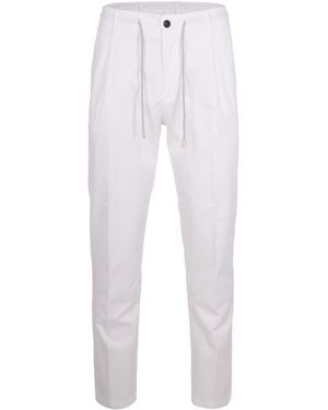 Eleventy Lightweight Casual Trousers For - White