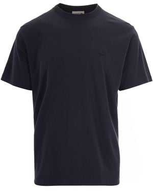 Lacoste T-Shirt Ricamo Grigio Scuro - Blue