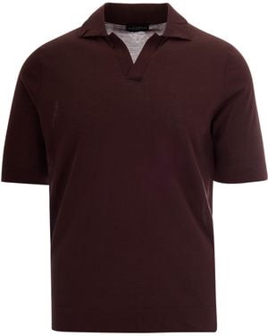 Ballantyne Polo Open Collar Fondant - Red