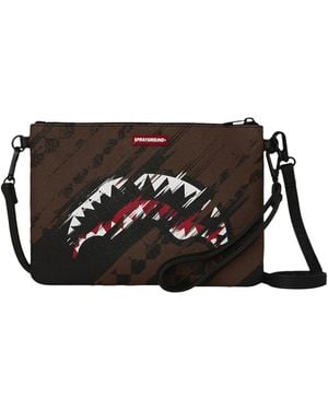 Sprayground Borsa A Tracolla Smeared Grunge - Black