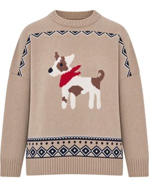 Weekend by Maxmara Maglione Pavidi Jaquard Sabbia - Grey