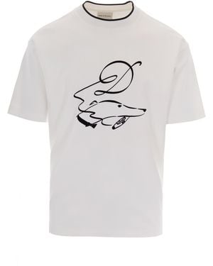 Drole de Monsieur T-Shirt Dandy Dog Off - Grey
