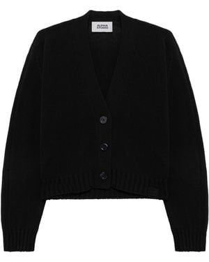 Alpha Studio Cardigan Boxy Integrale Nero - Black