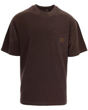 Carhartt T-Shirt Loose Pocket Tobacco - Brown