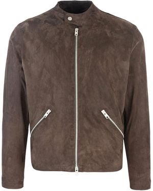 DFOUR® Biker Suede Taglio Vivo - Brown