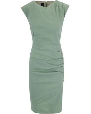 Pinko Alissa Linen Dress - Green
